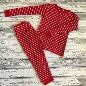 Women’s Red and White Striped Pajamas